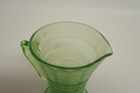 Green Glass Cup Drink 4  Tall  non Iridium  Vintage Mid-century Modern Style