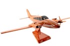 Beechcraft Baron 58 Highly Detailed Handcrafted Mahogany Wood Display Desk Model