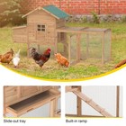 80  Chicken Coop Wooden Hen House Pet Hutch Poultry Cage Outdoor W nest Box ramp