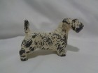 Antique Cold Painted Cast Iron Sealyham Terrier Paperweight 13 Oz