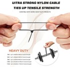 400 Pack Zip Ties Heavy Duty Assorted Sizes Zip Ties Self-locking Big Cable Ties