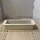 King Arthur Flour Bread Baking Pan 12  X 4  White Beige Stoneware Loaf Baking  