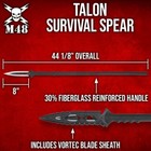 M48 Kommando Talon Survival Spear   44 1 8  Overall   8  Blade   Vortec Sheath