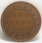 Canada  1858 Large Cent  Km1  Very Fine  Nr  1-5