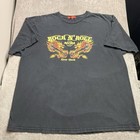 Vtg Hard Rock New York T Shirt Men   s 2x Chinese Dragons Guitars Xxl Nyc Cafe