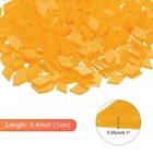 200g Mosaic Tiles Rhombus Shape Glass Mosaic Tiles Stained Mosaic Orange