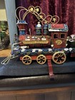 Vtg Christmas Express Metal Train Stocking Hanger 3pc Lot Beautiful Condition