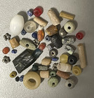 Lot Of 10 Ancient Roman 2 000 Year Old Glass  Metal   Terra Cotta Beads 1-8 Mm