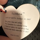 Mint Condition Ty Beanie Baby Rainbow Chameleon Plush Vintage 1997