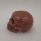 Red Stone Crystal Healing Carved Skull Figurine Crystal Healing Skull