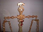 Original Giuliani Creation Brass- Marble- Balance Arm Scales Grazia Italy  