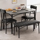 Dining Table Set For 4   Kitchen Table And 2 Chairs   Bench For Dining Room Home