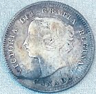 1887 Canada 5 Cents Silver Coin Victoria