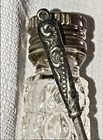 Vintage Irice Perfume Bottle   Antique Sterling Silver Button Hook Vanity Lot