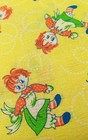 Vintage Raggedy Ann Doll On Yellow Cotton Seer Sucker Fabric 2yds X 38   