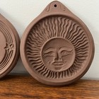Vtg Cookie Mold Press Hartstone Pottery Sun Moon Star Saturn Celestial Full Set4