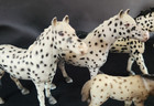 Retired Schleich Knabstrupper Lot Of 4 Leopard Mares Foal Guc