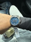 Fossil Privateer Chronograph Smoke Stainless Steel Blue Dial With Original Box