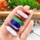 14pcs Pointed Quartz Crystal Chakra Healing Stones And Crystals Set Hexagon Rose