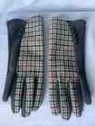 Vintage Gloves Red  Gray   Black Very Nice
