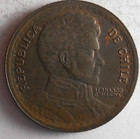 1944 Chile Peso  - Excellent Coin - Free Ship - Bin  750