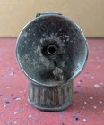 Vintage Justrite Brass Carbide Coal Miner   s Cap Helmet Lamp Light Lantern