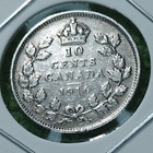 1916 Canada 92 5  Silver 10 Cents
