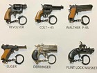 12 Vintage 80 s Mini Key Chain Diecast Metal Pistol Cap Gun - Die Cast Display