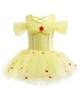 New Princess Belle Beauty   The Beast Baby Girls Tutu Jumpsuit Costume Halloween