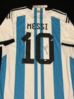 Lionel Messi Signed Argentina Pro Style Soccer Jersey With Coa