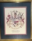 Vintage- Framed Coat Of Arms  family Crest schwarzenberg