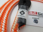 1 2  X 5ft Orange 16 Strand Professional Split Tail - Arborist Climbing