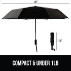 Grip Windproof Compact Stick Umbrella For Rain  Travel One-click Automatic