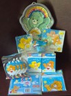 New 02 Vintage Carebear 9 Piece  Party Set Cake Pan Centerpiece Napkins   More