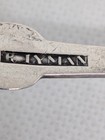Antique 1850 R Lyman Lowell Ma Coin Silver Sugar Shell Spoon - 18g 6   Monogram 