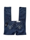Rock Revival Adele Boot Jeans 29 Dark Wash Bling Nwt