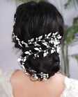 Wedding Pearl Bridal Hair Garland Headband  Pearl Wire Head Wreath For Brides