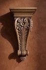 Handcrafted Wooden Carved Corner Bracket  Heritage Style Corbel