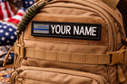 Custom Embroidered Name Tag Hook Patch Motorcycle Biker Patches 5  X 1 3   b 