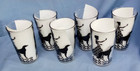 6 Borzoi Dog    Lady Drinking Glasses Black Decal