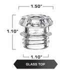 Coletti Coffee Percolator Glass Top Replacement -  pack Of 2  Pack 2  Clear 