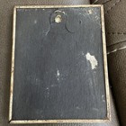 Vintage 4x5 Convex Glass Color Courting Couple Picture W  Silhouette Accents