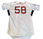 Game Worn Lowell Spinners Player Jersey Size M Wilson White 58