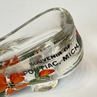 Pontiac Michigan Mi Antique Depression Glass Souvenir Cut Trinket Shoe Clear