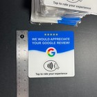 5 Pack Google Review Nfc Tap Acrylic Card Sticker Sign With Adhesive Back