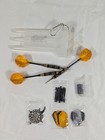 Exquisite Steel Tip Brass Darts Set W  Flights Shafts Tools   Carry Case Used