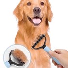 2side Dog Brush For Shedding Dematting Pet Grooming Cat Hair Undercoat Rake Comb