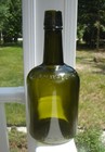 Antique 1890 s John H  Walsh   Co - Boston Olive Green Whiskey Bottle