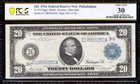 Awesome Choice Vf  1914  20 Philadelphia Federal Reserve Note  Pcgs 30  16250a