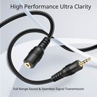 2 5mm Extension Cable 10ft Male To Female Stereo Audio Sub Mini Jack Cord Plug